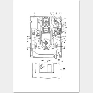 Floppy Disk Vintage Patent Hand Drawing Posters and Art